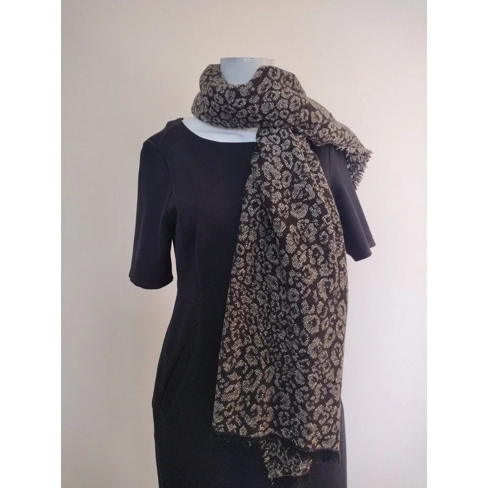 pashmina scarf wrap shawl Animal‎ Print Knit Lightweight Chic Elegant 67X21